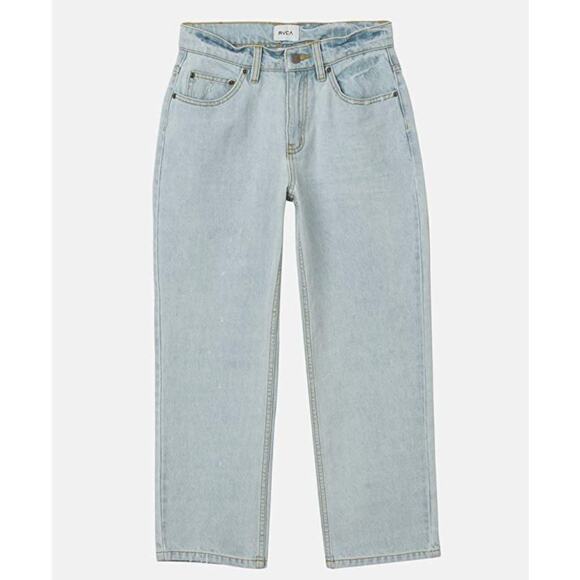 RVCA Filtered Skater Distressed Jean | Bleachout | Womens 28 NWT - Picture 3 of 11